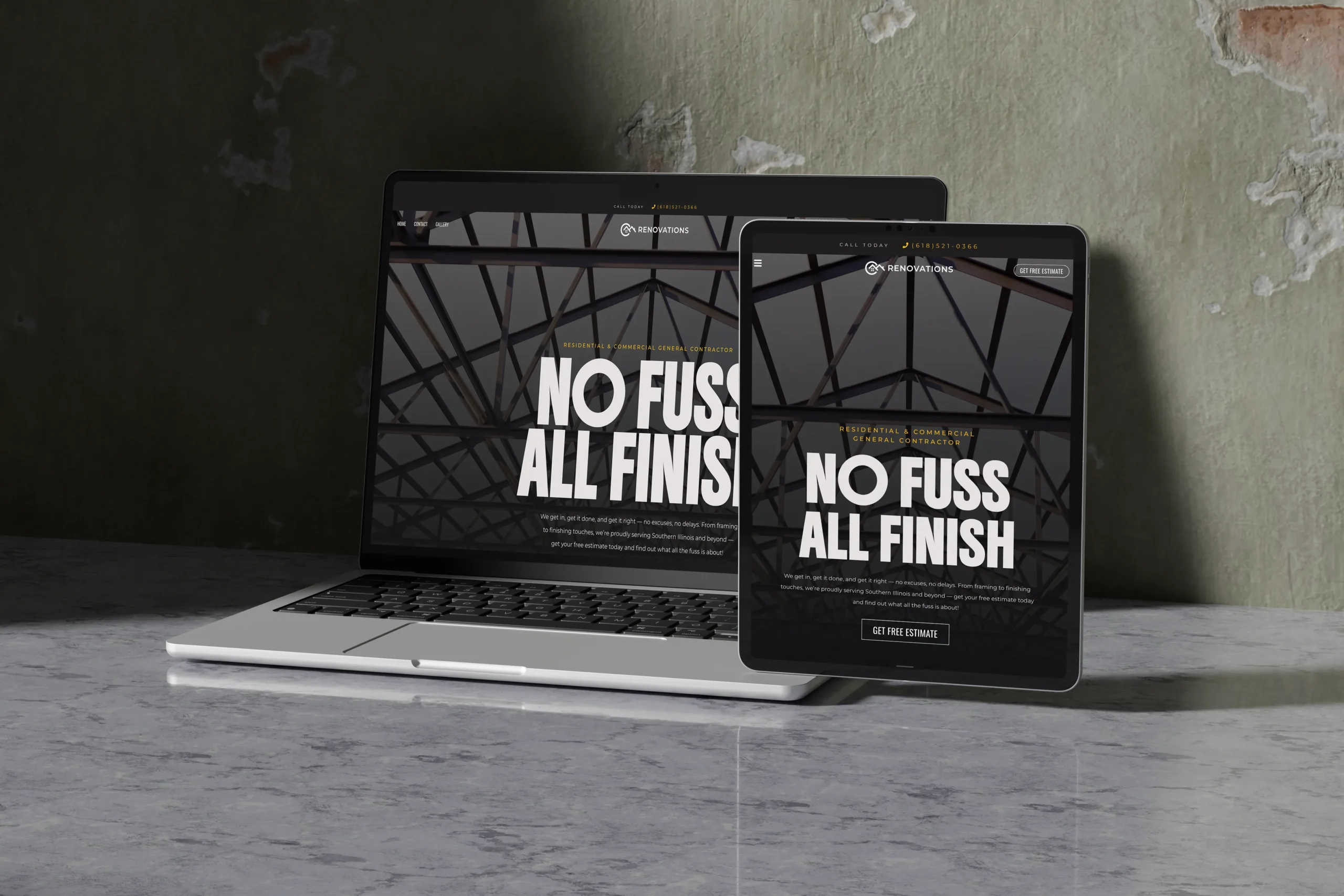 CM RENOVATIONS NEW WEBSITE DESIGN MOCKUP BRXTN MKTG