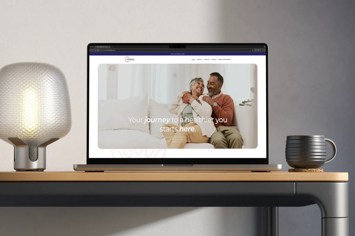 Carma website mockup brxtn mktg